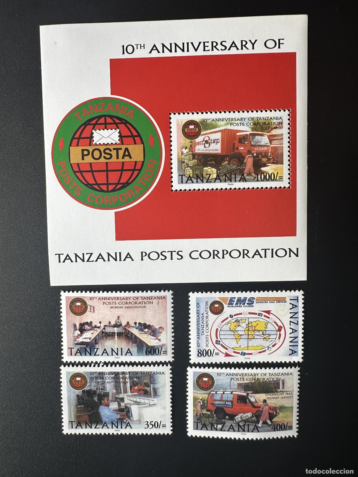Sellos: Tanzania 2004 Mi. 4127 - 4130 Bl. 552 Posts Corporation Post Transport