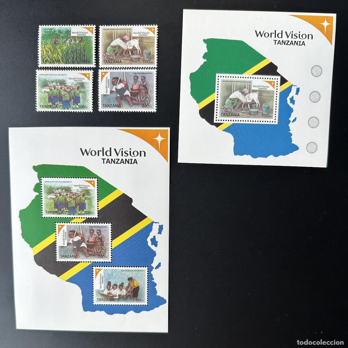 Sellos: Tanzania 2007 Mi. 4469-4473 Bl. 604-605 World Vision Children Development Health