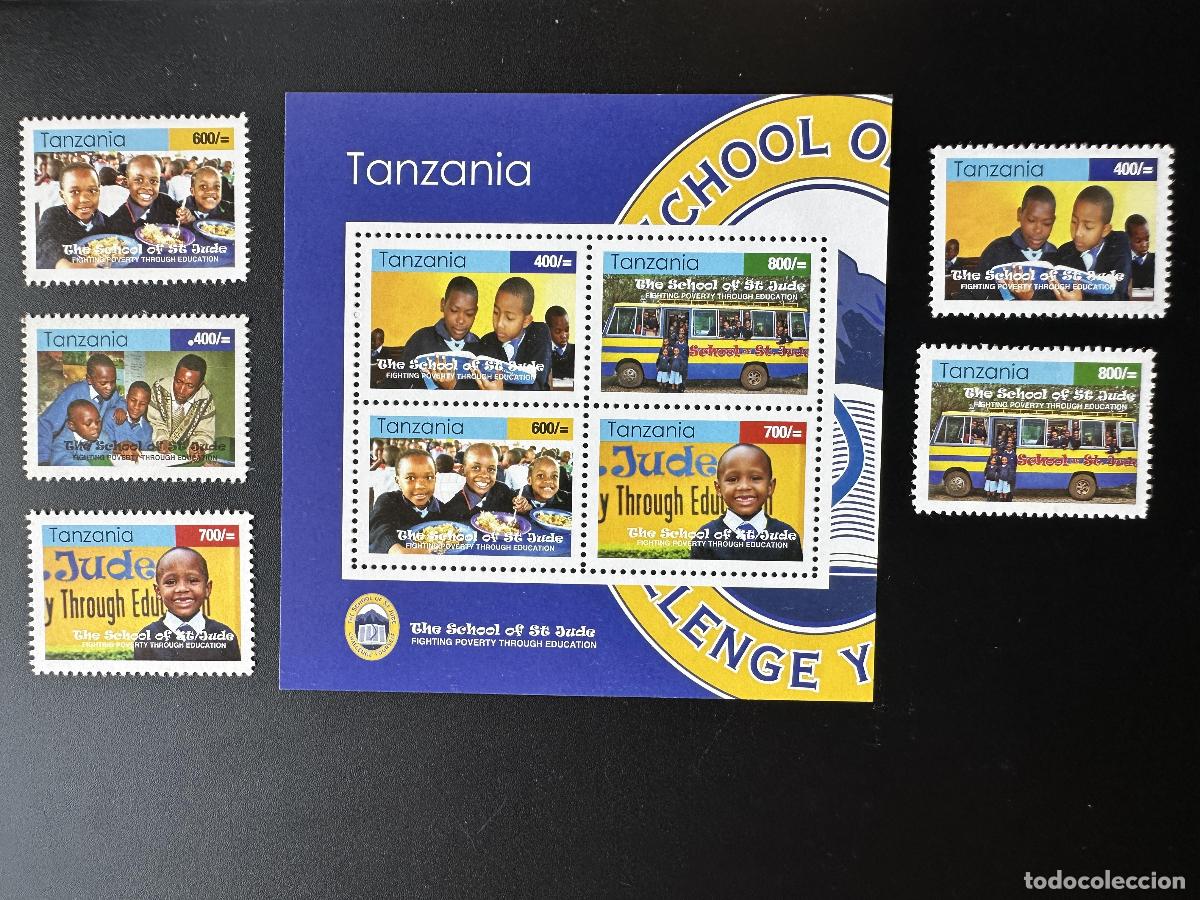 Sellos: Tanzania 2010 Mi. 4738 - 4742 Bl. 633 St. Jude School Education Combating
