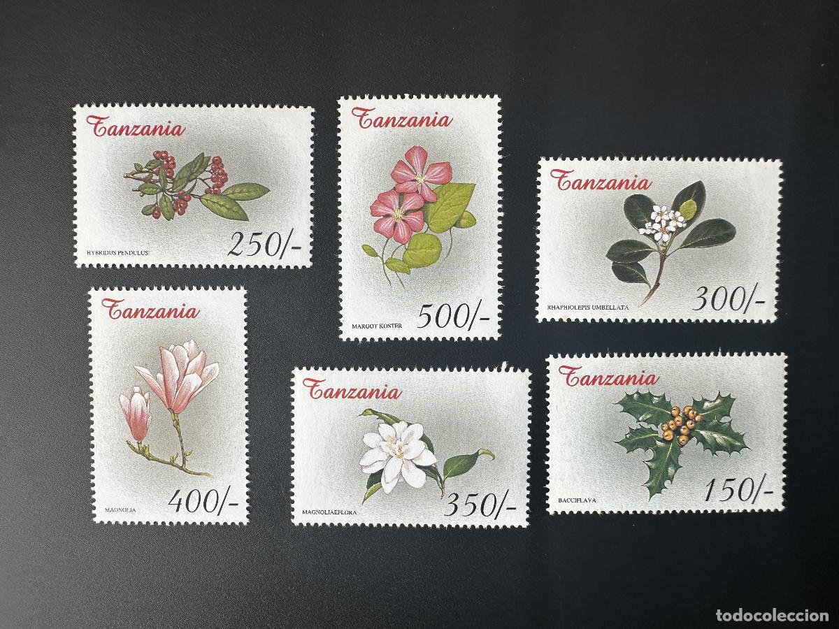Sellos: Tanzania 1999 Mi. 3651-3656 Flores Plantas Magnolia Rhaphiolepis Umbellata
