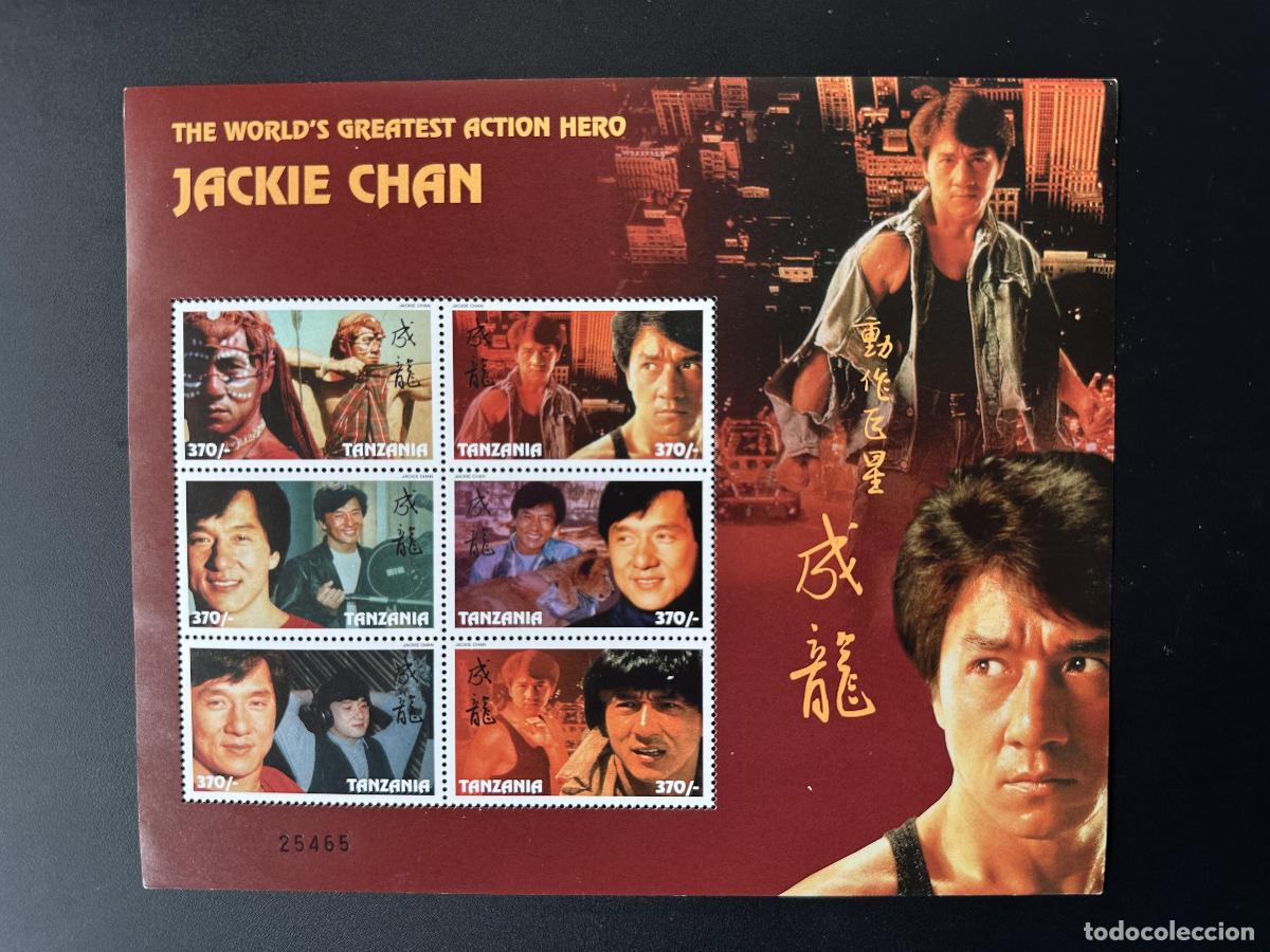 Sellos: Tanzania 1997 Mi. Bl.2831 - 2836 Jackie Chan Cinema artes marciales pel&iacute;culas de acci&oacute;n