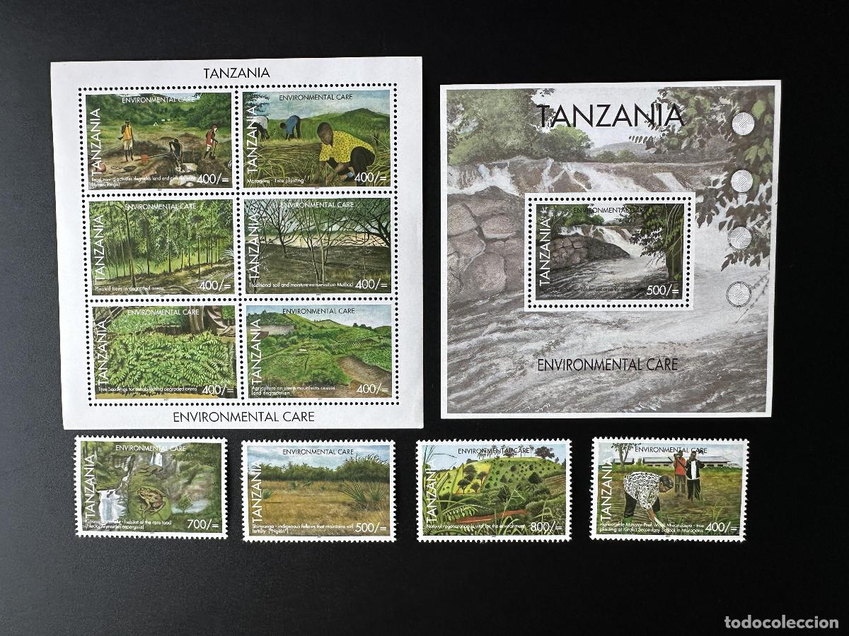 Sellos: Tanzania 2007 Mi. 4477-4486 Bl. 606 Plantaci&oacute;n forestal de protecci&oacute;n ambiental