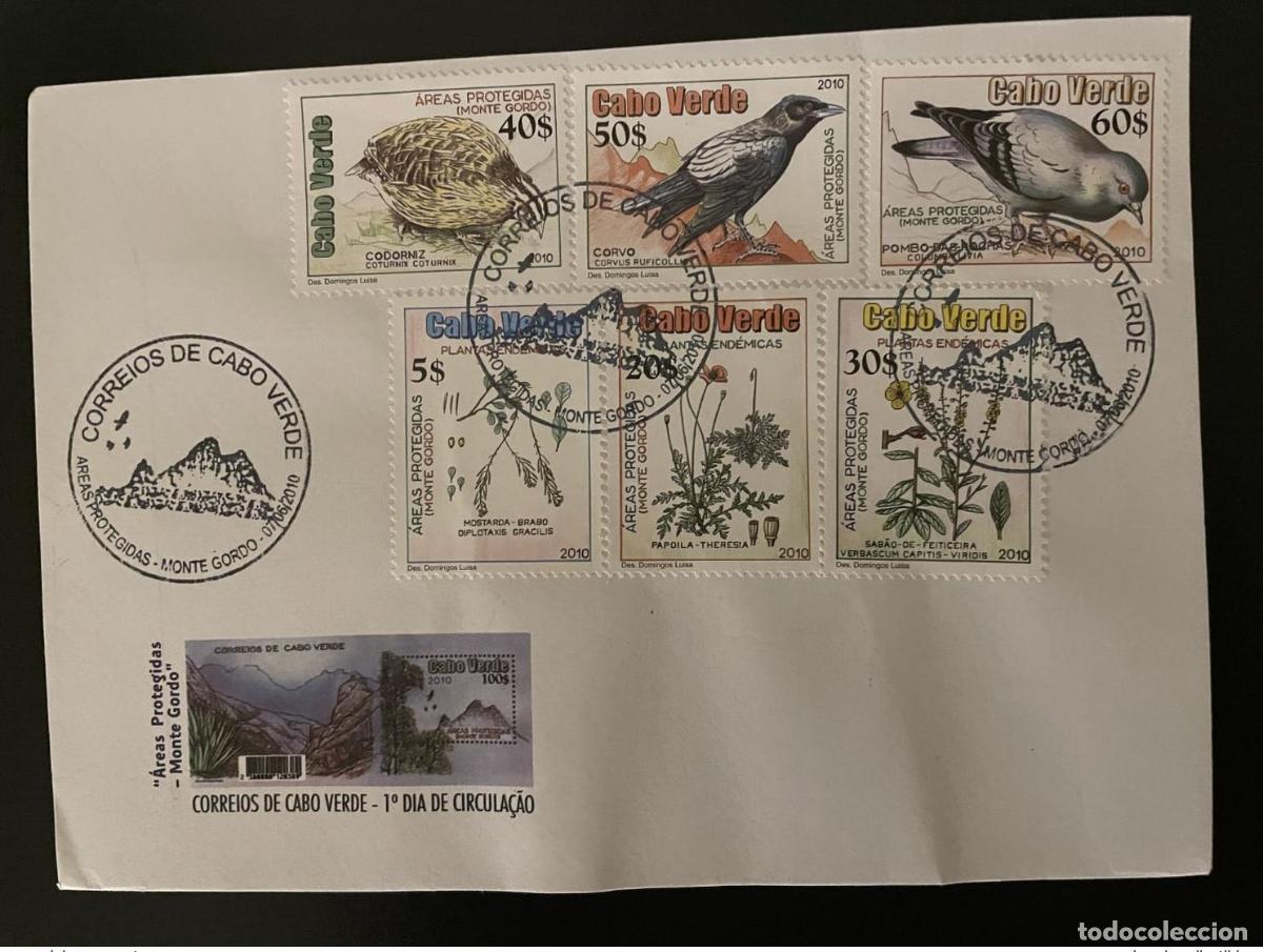 Sellos: Cabo Verde 2010 Mi. 958 - 963 FDC &Aacute;reas protegidas Monte Gordo Plantas y