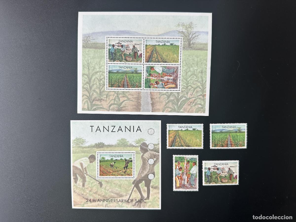 Sellos: Tanzania 2004 Mi. 4199-4202 Bl. 566-567 SADC Agricultura Cosecha Campos