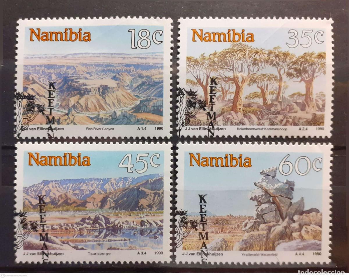 Sellos: NAMIBIA n&ordm; 628/31&ordm; Paisajes. Serie completa
