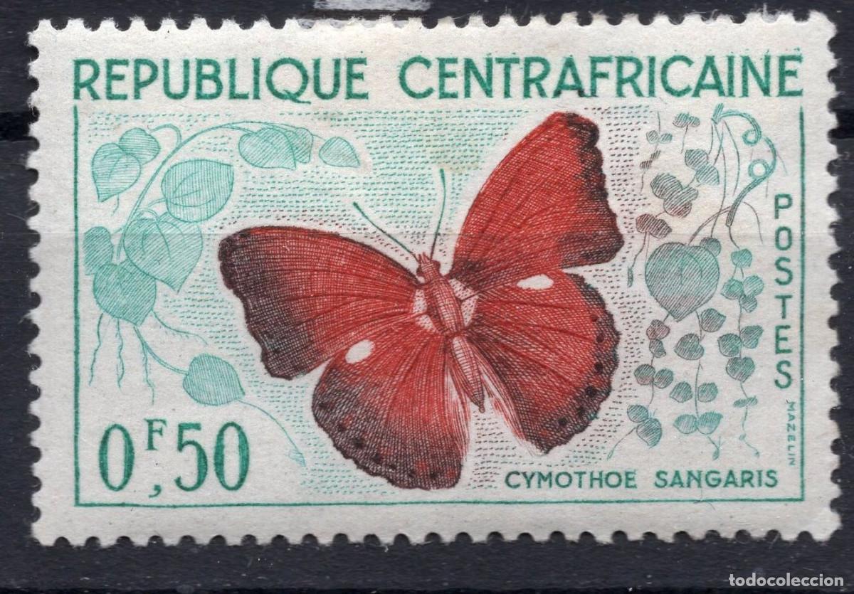 Sellos: REP CENTROAFRICANA 1961 STAMP MCHEL CF 4
