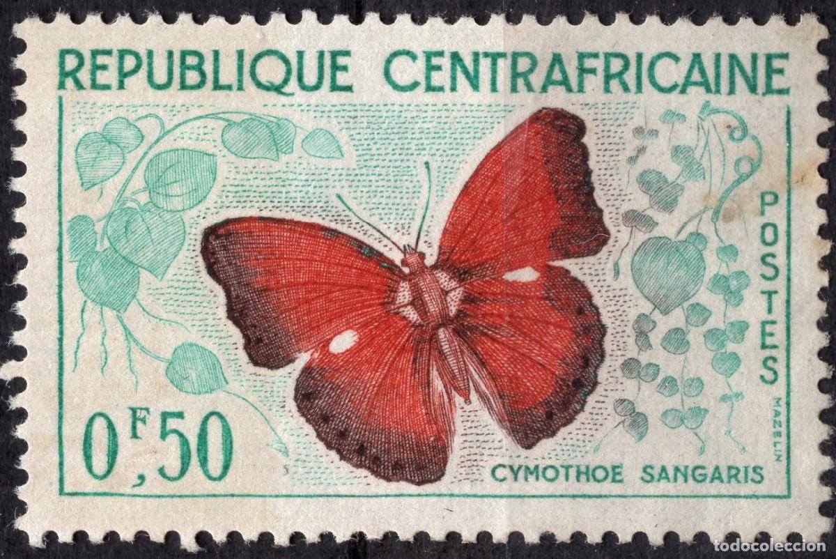 Sellos: REP CENTROAFRICANA 1961 STAMP MCHEL CF 4