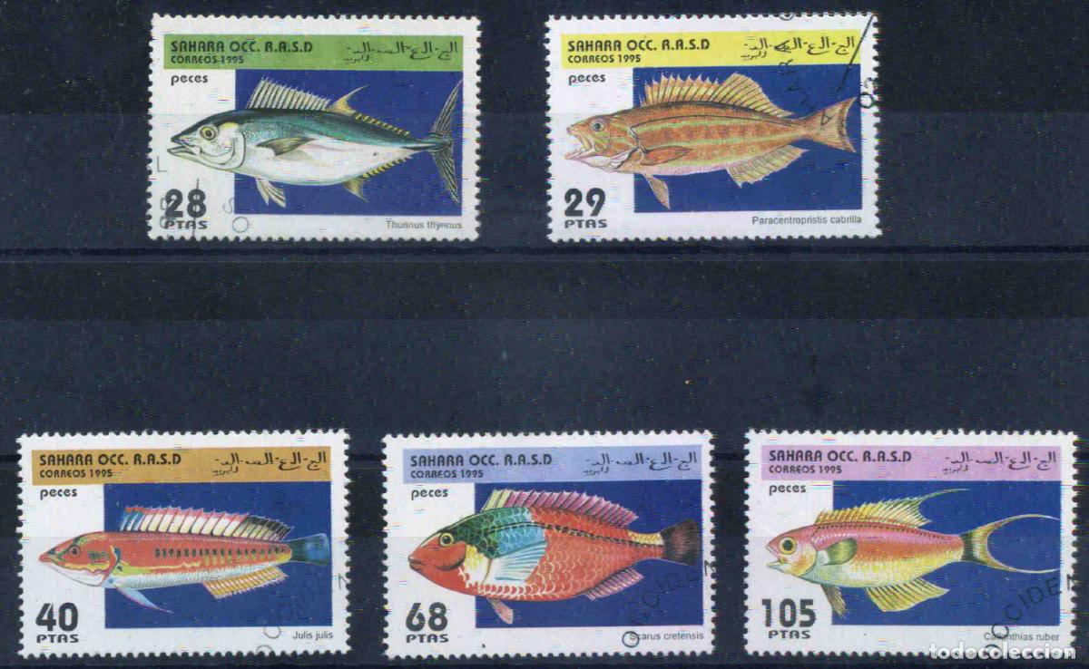 Sellos: RASD - Sahara Occ. 1995 - Peces