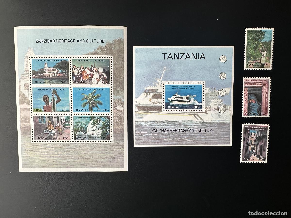 Sellos: Barco de vela Tanzania 2005 Mi. 4291 - 4299 Bl. 581 Zanz&iacute;bar Heritage Culture