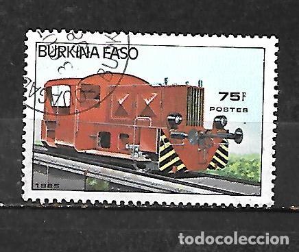Sellos: 1985: BURKINA FASO Locomotoras - De maniobra (CTO)