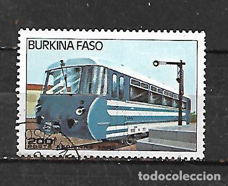 Sellos: 1985: BURKINA FASO Locomotoras - Diesel 105. A&eacute;reo (CTO)