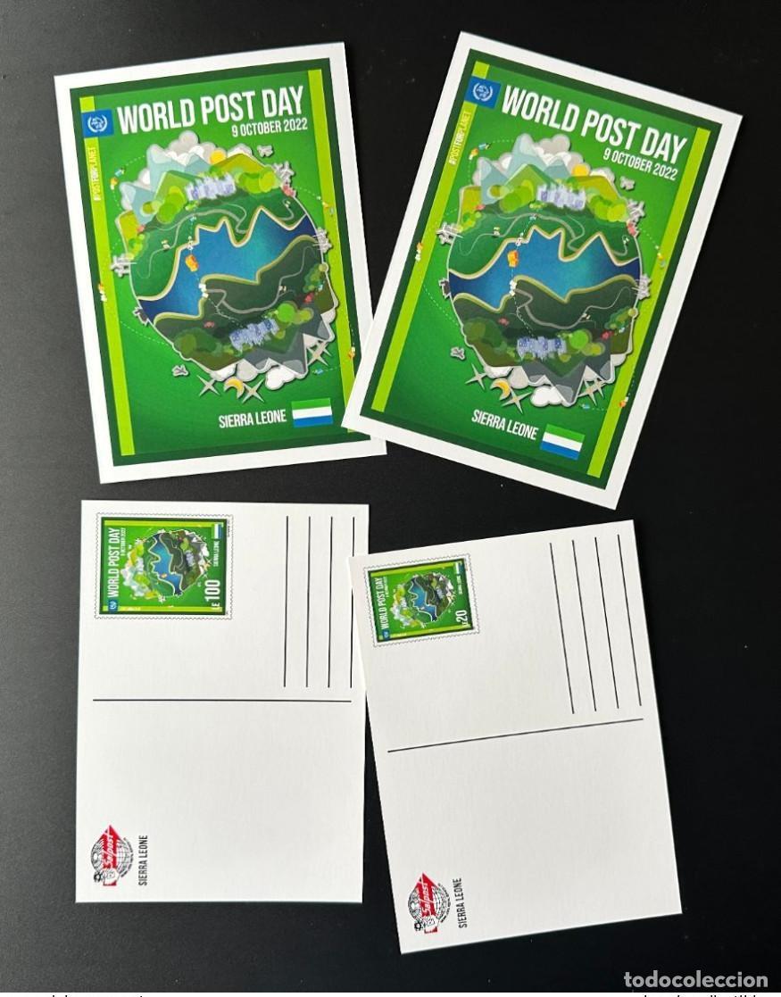 Sellos: Sierra Leona 2022: Papeler&iacute;a | D&iacute;a Mundial del Correo UPU