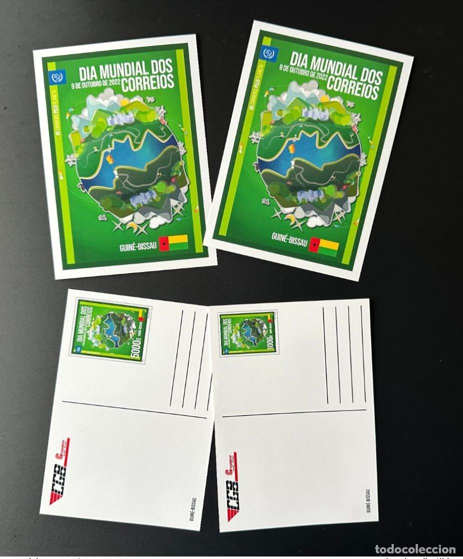 Sellos: Guinea Bissau 2022 Papeler&iacute;a | Todo el mundo D&iacute;a Mundial del Correo UPU