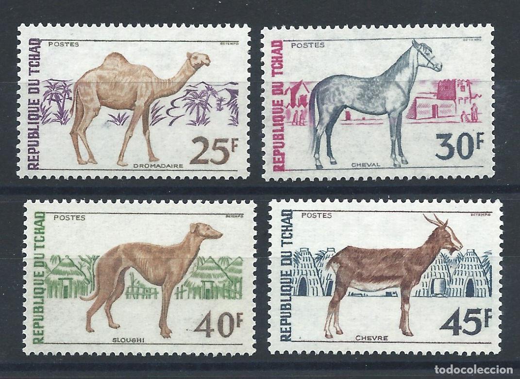 Sellos: Tchad N&deg;265/68** (MNH) 1972 - Faune &rdquo;Animaux&rdquo;