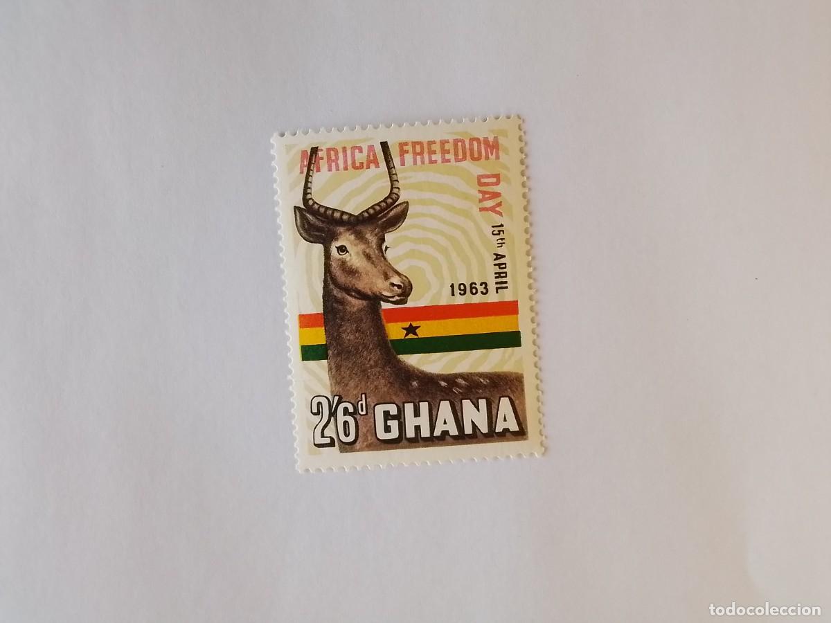 Sellos: A&Ntilde;O 1963 GHANA SELLO USADO
