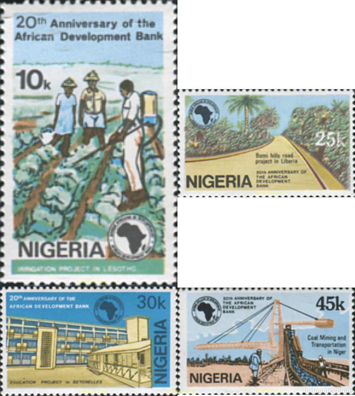 Sellos: 45179 MNH NIGERIA 1984 20 ANIVERSARIO DE LA BANCA AFRICANA DE DESARROLLO