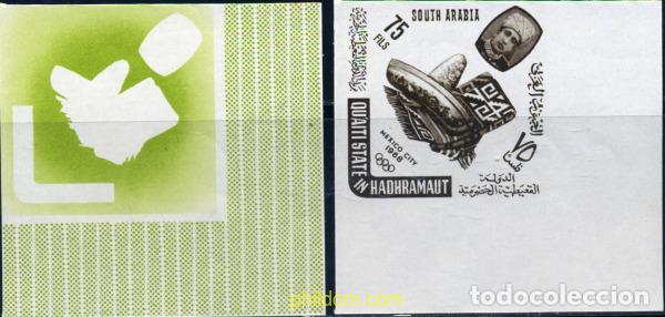 Sellos: 221255 MNH QU AITI. Estado de Hadhramaut 1966 19 JUEGOS OLIMPICOS VERANO MEXICO 1968