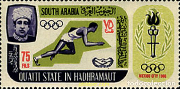 Sellos: 138139 MNH QU AITI. Estado de Hadhramaut 1967 19 JUEGOS OLIMPICOS VERANO MEXICO 1968