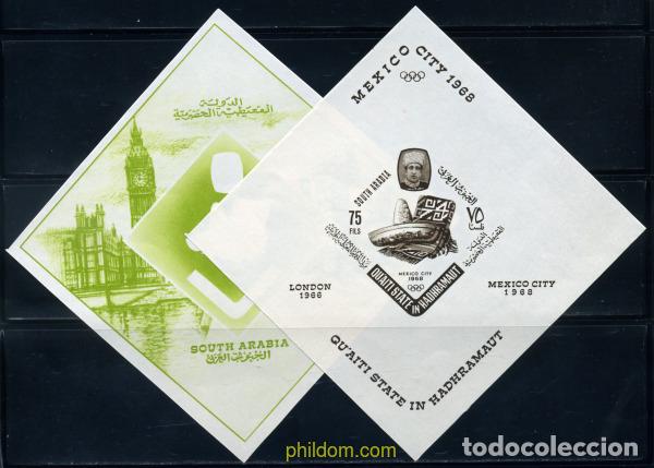 Sellos: 221256 MNH QU AITI. Estado de Hadhramaut 1966 19 JUEGOS OLIMPICOS VERANO MEXICO 1968