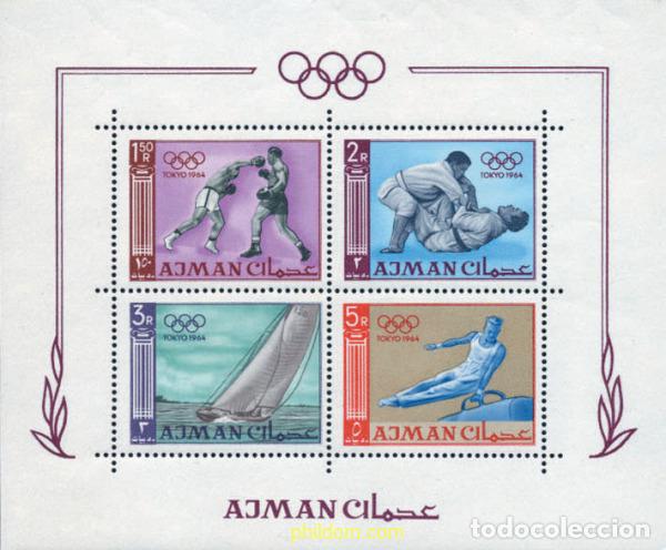 Sellos: 33990 MNH AJMAN 1965 18 JUEGOS OLIMPICOS VERANO TOKIO 1964