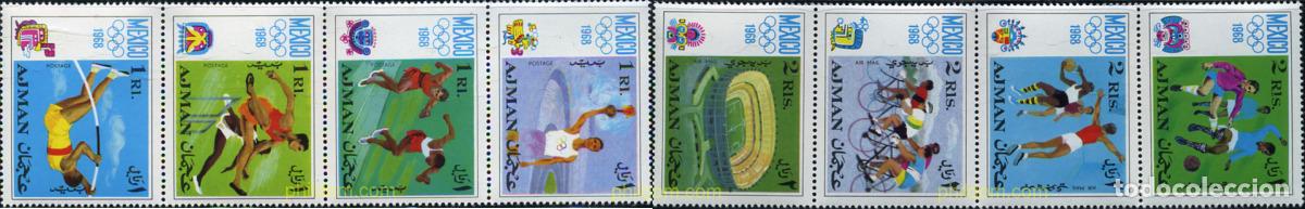 Sellos: 5070 MNH AJMAN 1968 19 JUEGOS OLIMPICOS VERANO MEXICO 1968