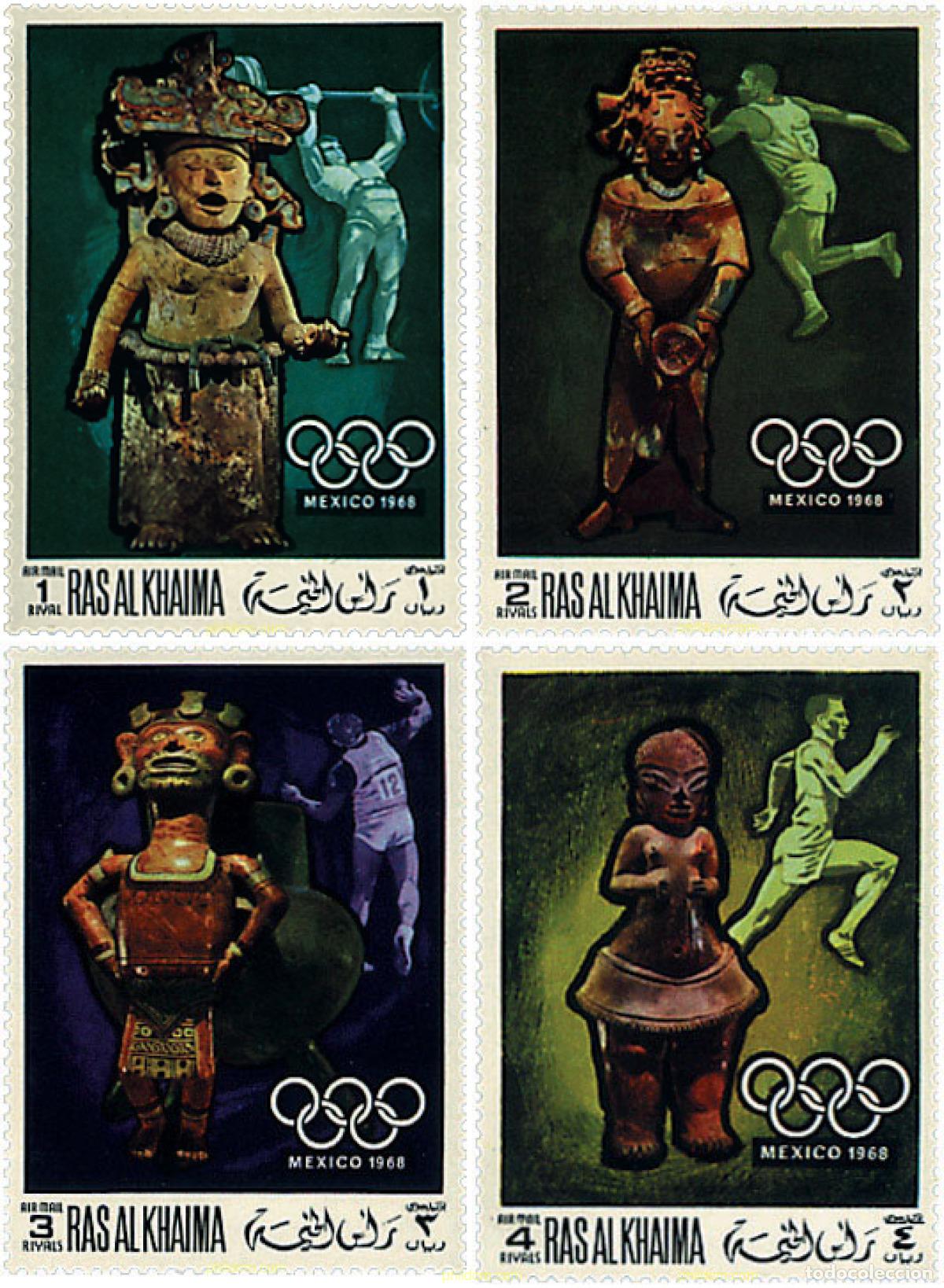 Sellos: 70199 MNH RAS AL KHAIMA 1968 19 JUEGOS OLIMPICOS VERANO MEXICO 1968