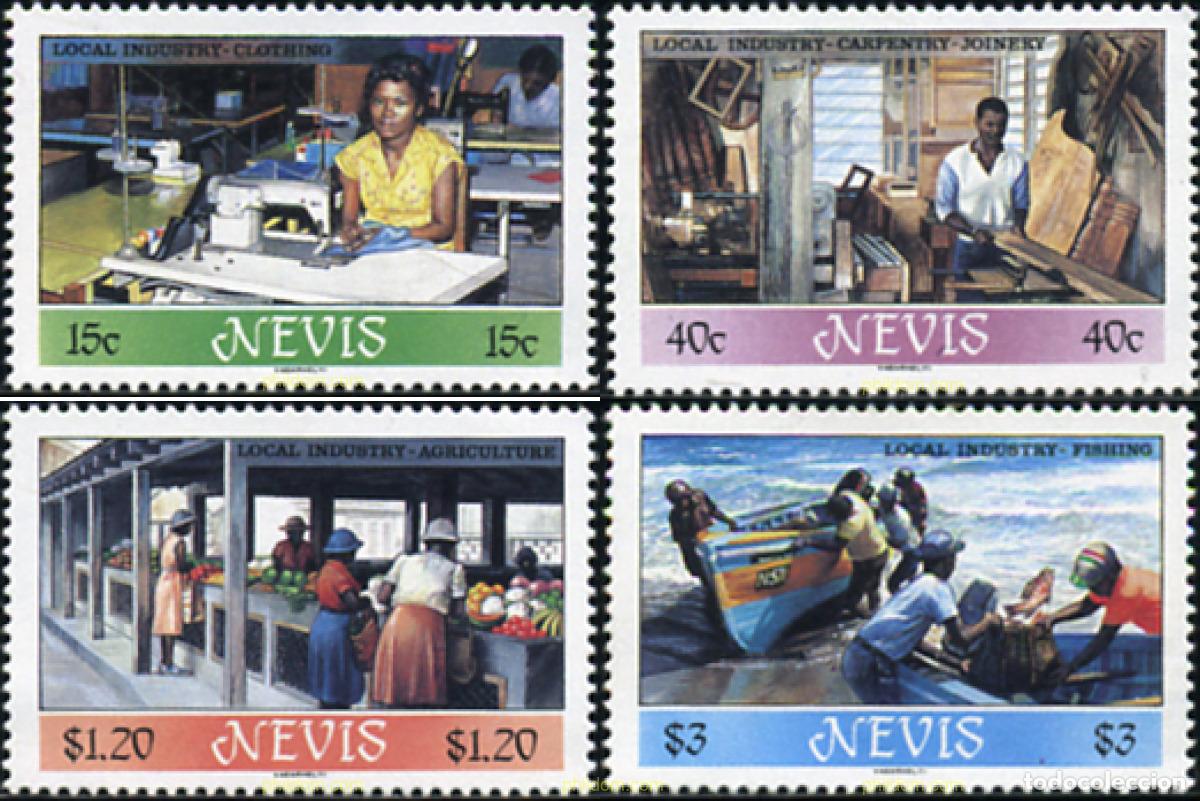 Sellos: 26954 MNH NEVIS 1986 INDUSTRIA NACIONAL