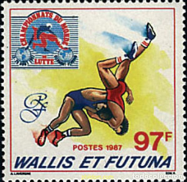 Sellos: 36742 MNH WALLIS Y FUTUNA 1987 CAMPEONATOS DEL MUNDO DE LUCHA