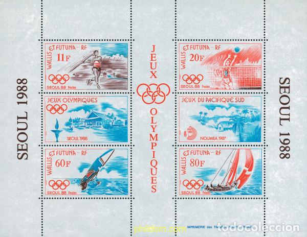 Sellos: 45863 MNH WALLIS Y FUTUNA 1988 24 JUEGOS OLIMPICOS VERANO SEUL 1988