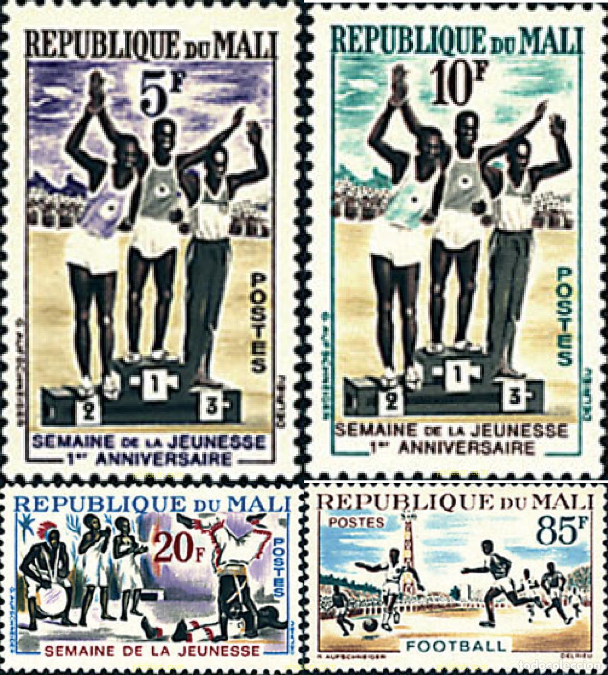 Sellos: 27578 MNH MALI 1963 SEMANA DE LA JUVENTUD