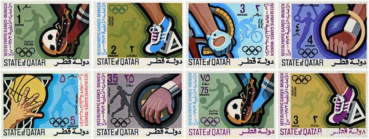 Sellos: 52492 MNH QATAR 1972 20 JUEGOS OLIMPICOS VERANO MUNICH 1972