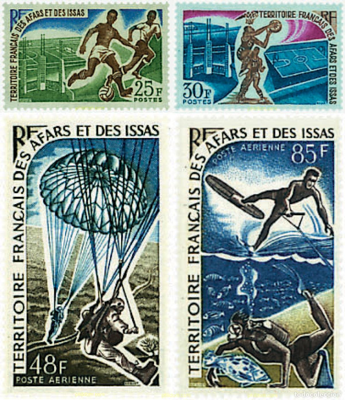Selos: 75477 MNH AFARS E ISSAS 1967 DEPORTES
