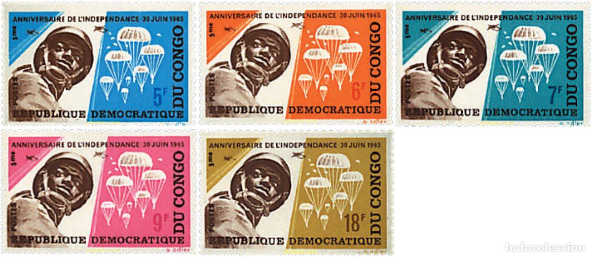 Selos: 30119 MNH CONGO EX-BELGA 1965 PARACAIDISMO