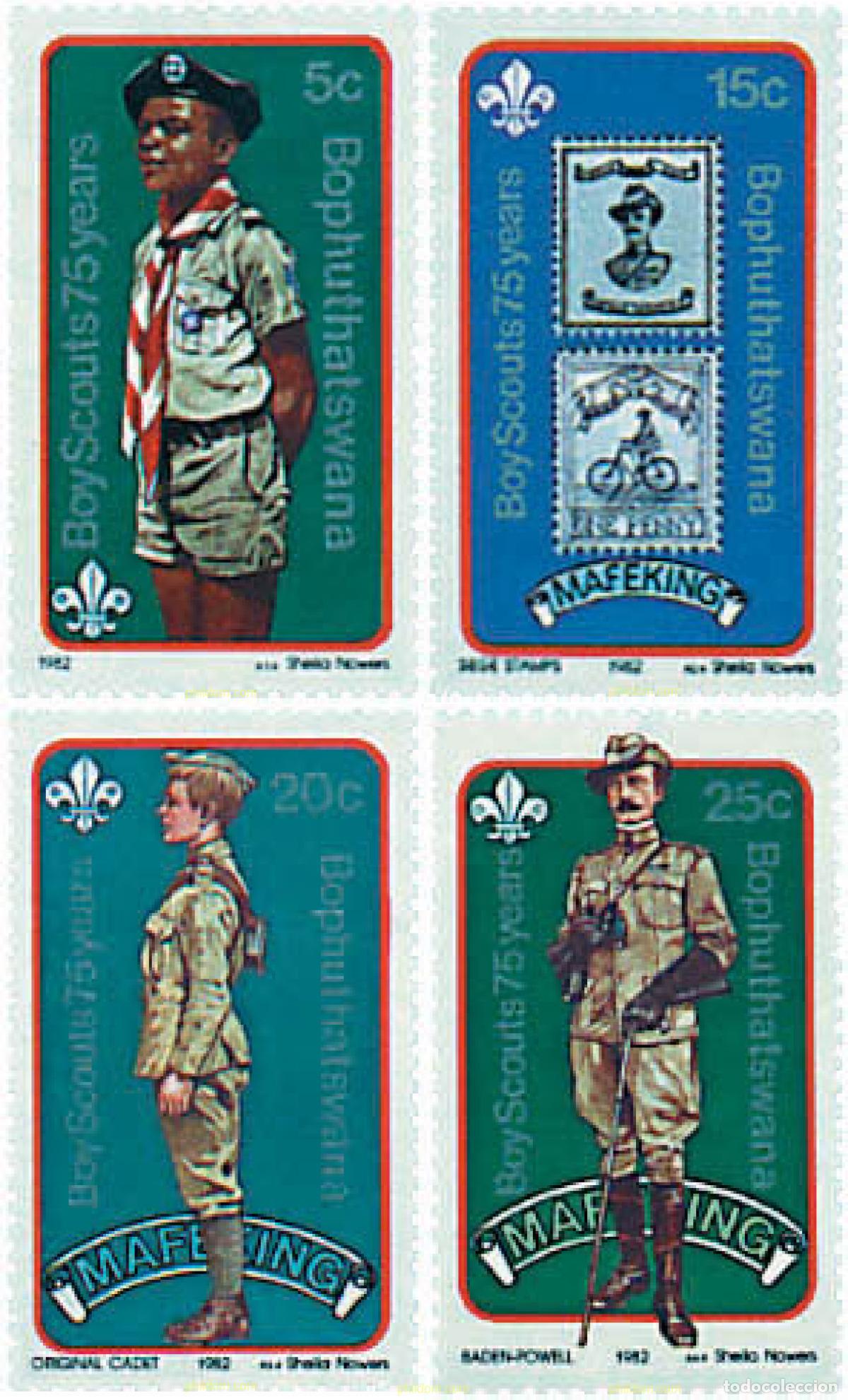Sellos: 38714 MNH BOPHUTHATSWANA 1982 75 ANIVERSARIO DEL ESCULTISMO