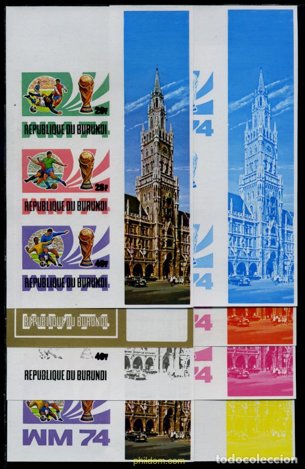 Timbres: 202311 MNH BURUNDI 1974 COPA DEL MUNDO DE FUTBOL. ALEMANIA-74