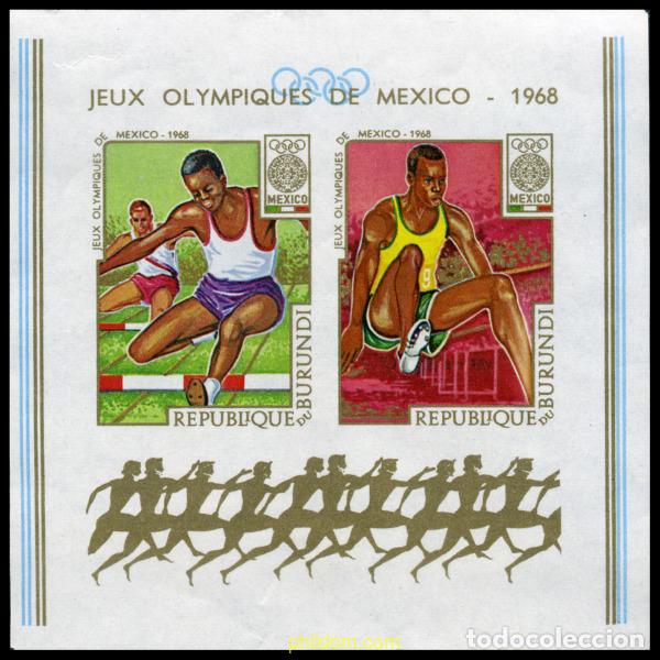Sellos: 202208 MNH BURUNDI 1968 19 JUEGOS OLIMPICOS VERANO MEXICO 1968
