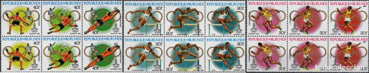 Sellos: 5194 MNH BURUNDI 1980 22 JUEGOS OLIMPICOS VERANO MOSCU 1980
