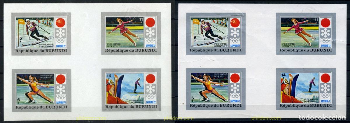Sellos: 202284 MNH BURUNDI 1972 11 JUEGOS OLIMPICOS DE INVIERNO SAPPORO 1972