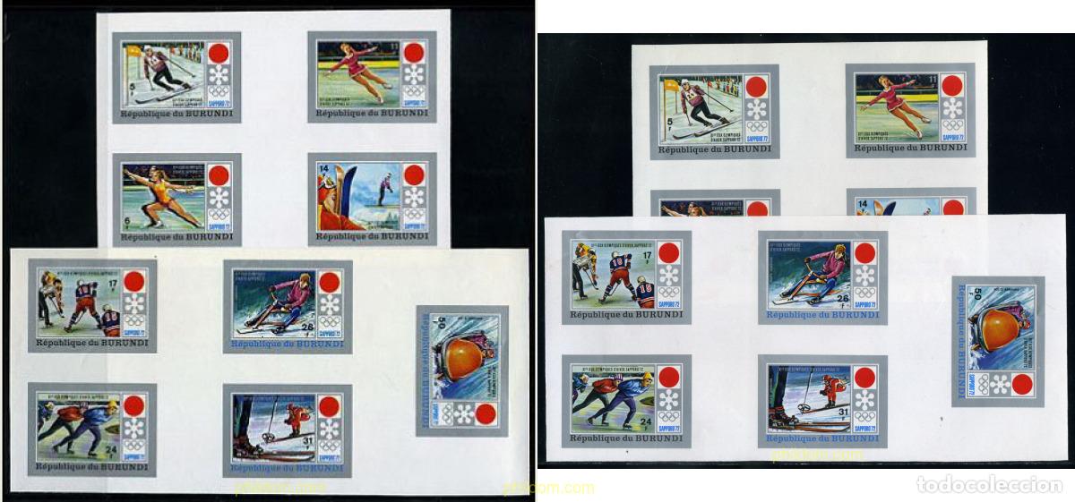 Sellos: 202285 MNH BURUNDI 1972 11 JUEGOS OLIMPICOS DE INVIERNO SAPPORO 1972