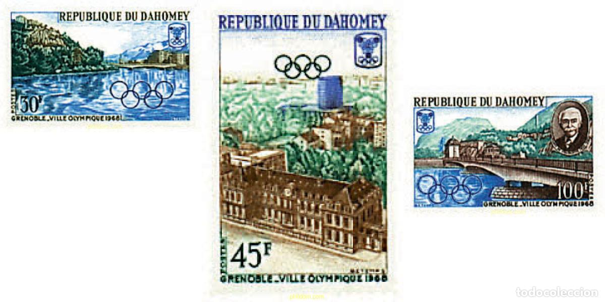 Sellos: 70721 MNH DAHOMEY 1967 10 JUEGOS OLIMPICOS INVIERNO GRENOBLE 1968