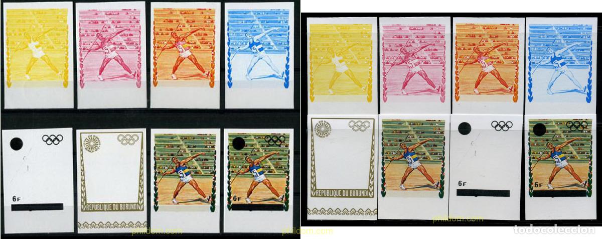 Sellos: 204380 MNH BURUNDI 1972 20 JUEGOS OLIMPICOS VERANO MUNICH 1972