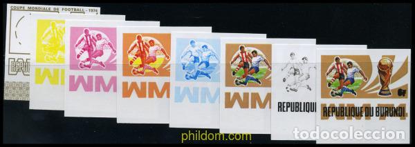 Sellos: 204490 MNH BURUNDI 1974 COPA DEL MUNDO DE FUTBOL. ALEMANIA-74