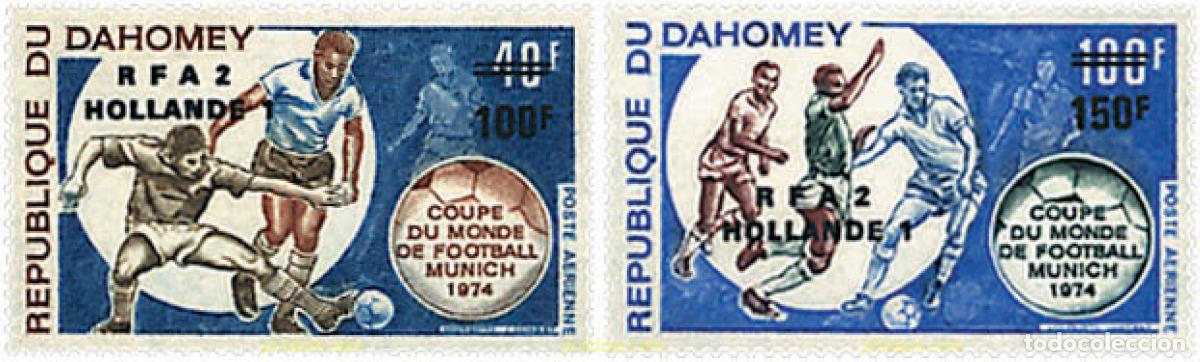 Sellos: 27465 MNH DAHOMEY 1974 COPA DEL MUNDO DE FUTBOL. ALEMANIA-74. VENCEDORES