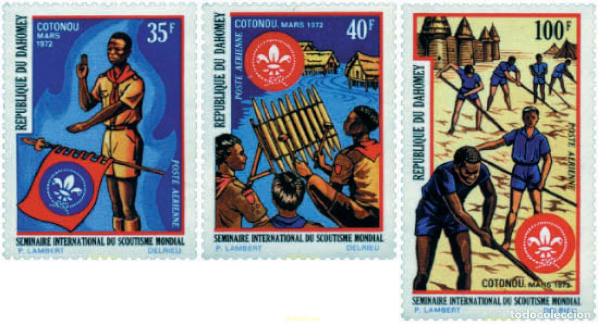 Sellos: 38828 MNH DAHOMEY 1972 SEMINARIO INTERNACIONAL DE ESCULTISMO