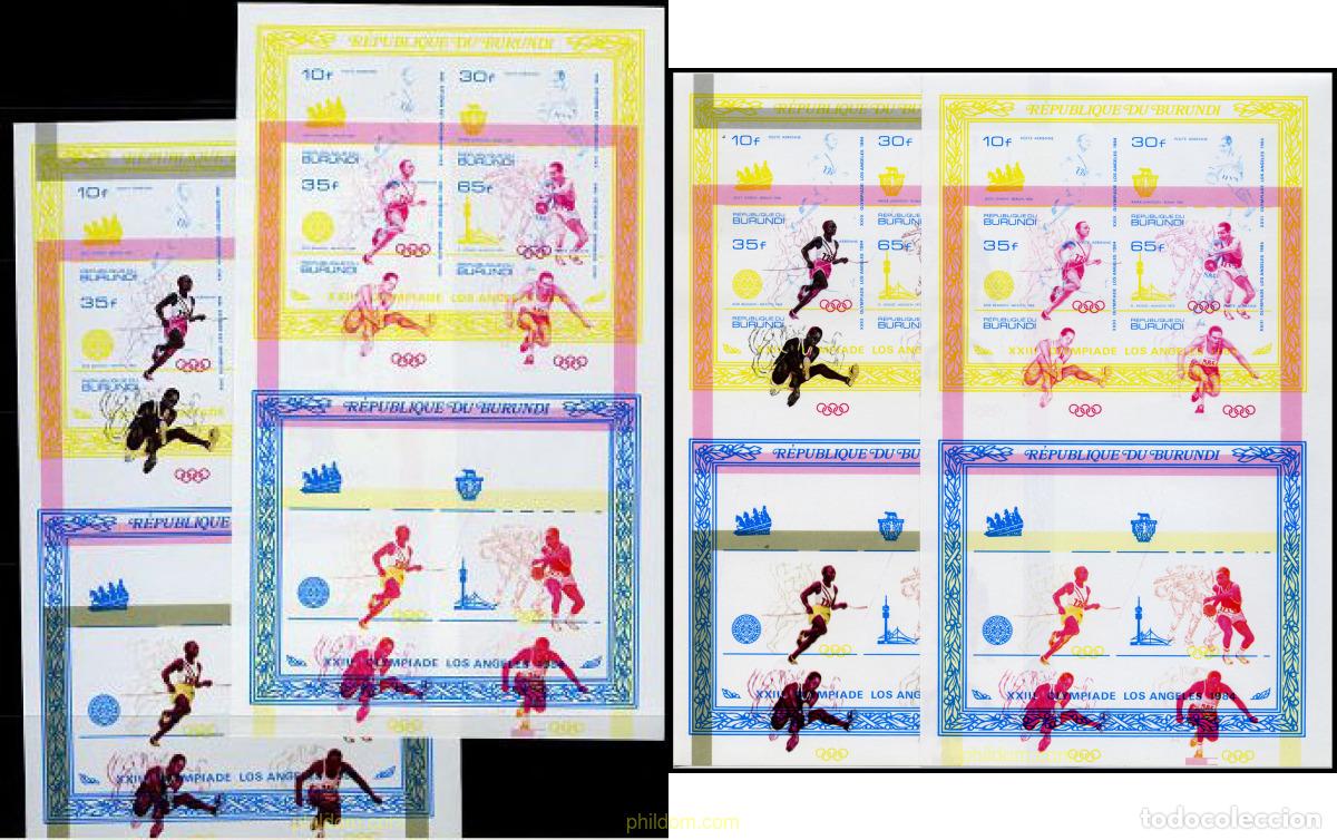Sellos: 202509 MNH BURUNDI 1984 23 JUEGOS OLIMPICOS VERANO LOS ANGELES 1984