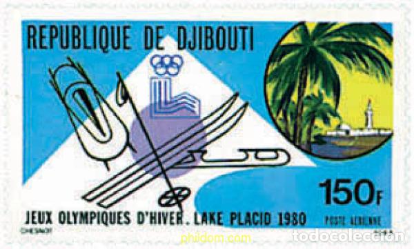 Sellos: 70724 MNH DJIBOUTI 1980 13 JUEGOS OLIMPICOS INVIERNO LAKE PLACID 1980
