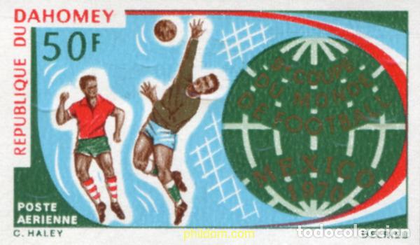 Sellos: 219023 MNH DAHOMEY 1970 COPA DEL MUNDO DE FUTBOL. MEXICO-70