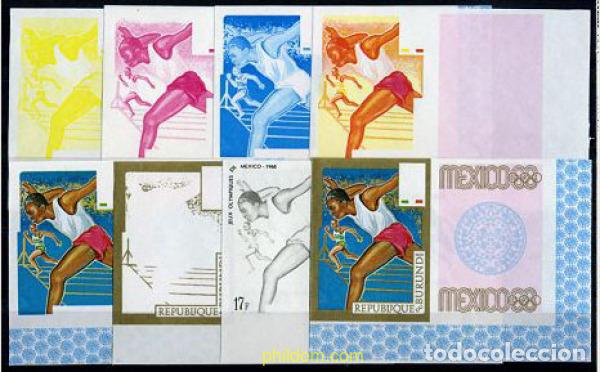 Sellos: 204271 MNH BURUNDI 1968 19 JUEGOS OLIMPICOS VERANO MEXICO 1968