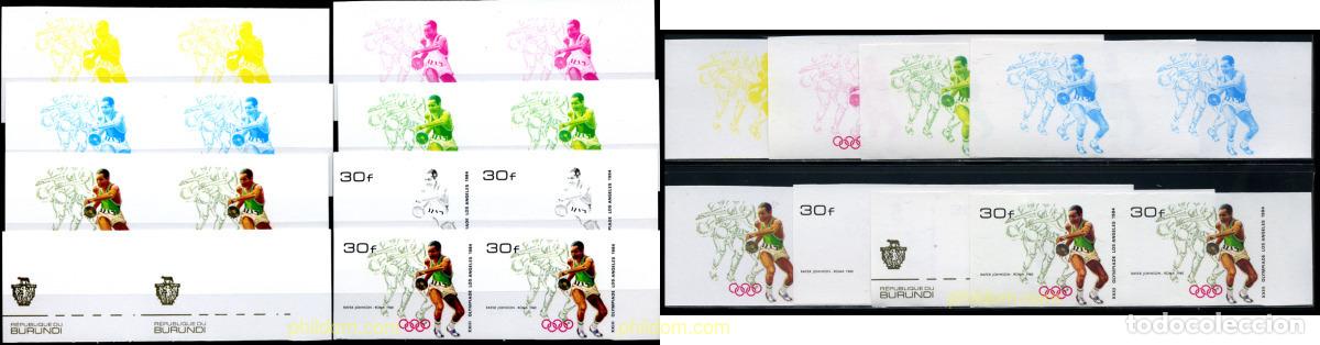 Sellos: 206256 MNH BURUNDI 1984 23 JUEGOS OLIMPICOS VERANO LOS ANGELES 1984