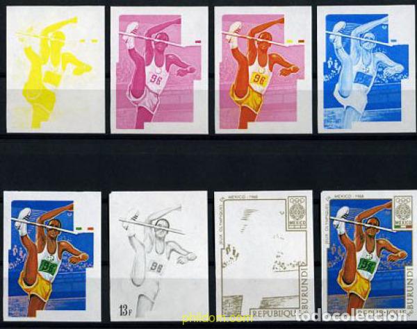Sellos: 204277 MNH BURUNDI 1968 19 JUEGOS OLIMPICOS VERANO MEXICO 1968
